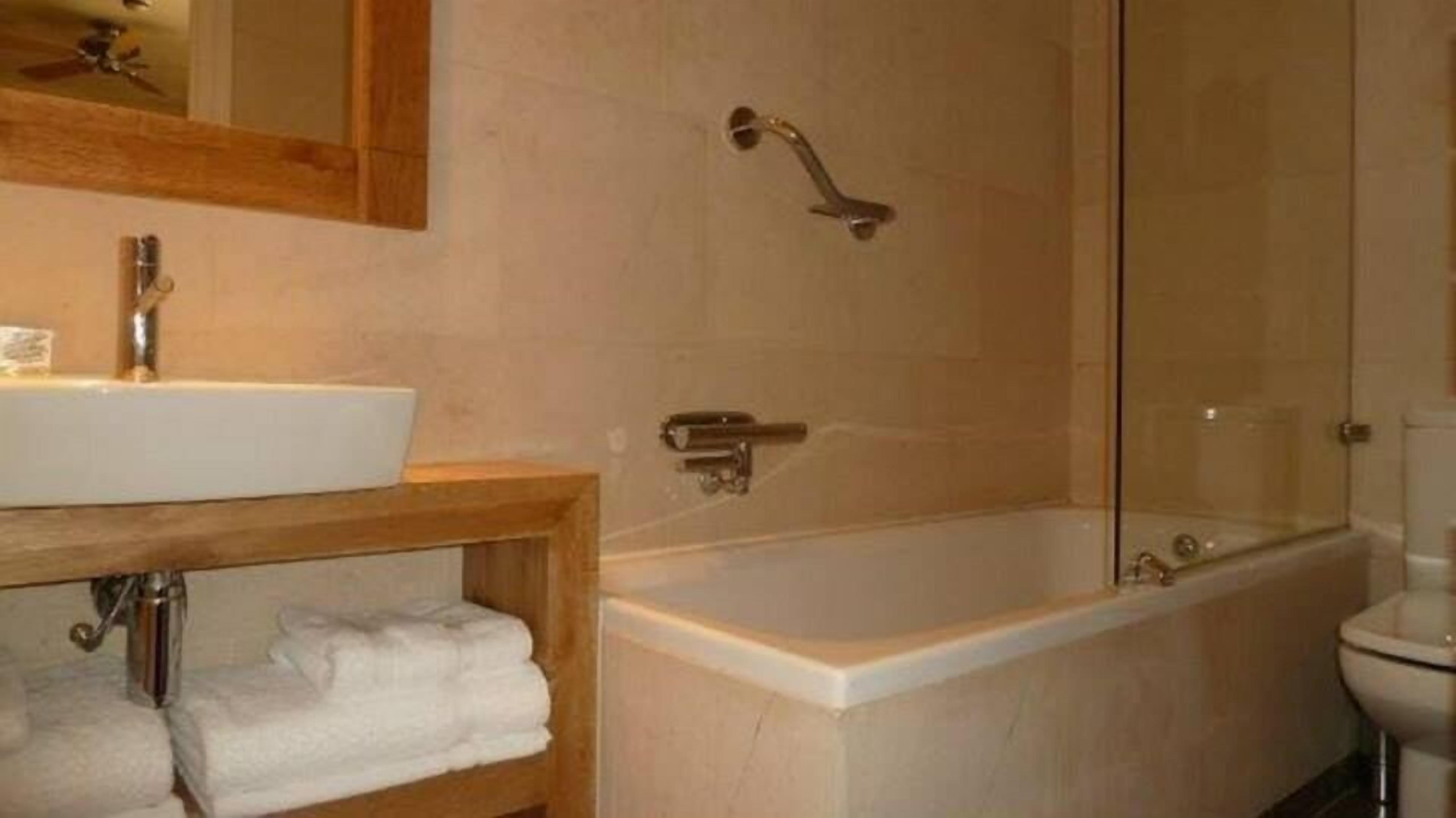 superior double or twin room | bathroom | designer toiletries, hair dryer, towels