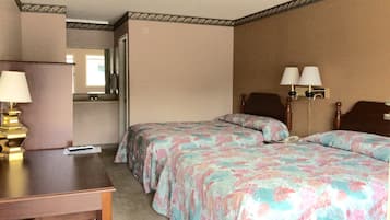 Chambre Standard, 2 lits doubles, fumeurs | Bureau, Wi-Fi gratuit, draps fournis