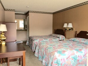 Standard Room, 2 Double Beds, Smoking | Desk, free WiFi, bed sheets - Budget Inn (Calhoun)