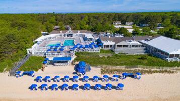 Seasonal outdoor pool, cabanas (surcharge), pool umbrellas