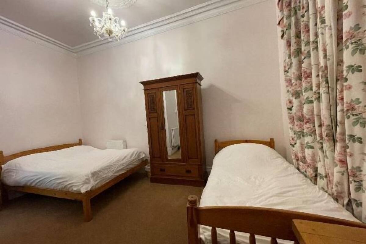Egyptian cotton sheets, premium bedding, blackout curtains, free WiFi