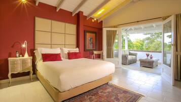 Suite junior, 1 cama King size | Sábanas de algodón egipcio, ropa de cama de alta calidad y edredón