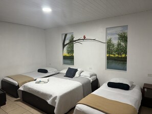Blackout drapes, free WiFi, bed sheets - Hotel Pacandé (Alajuela)