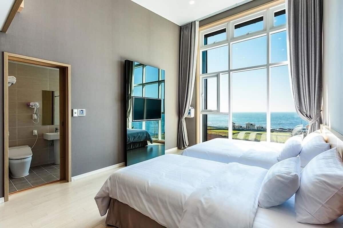 Down comforters, memory foam beds, soundproofing, free WiFi