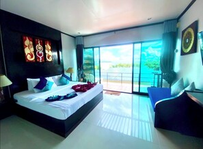 ห้องซูพีเรีย, วิวทะเล | ตู้นิรภัยในห้องพัก, โต๊ะทำงาน, เตียงเสริม/เปล, Wi-Fi ฟรี