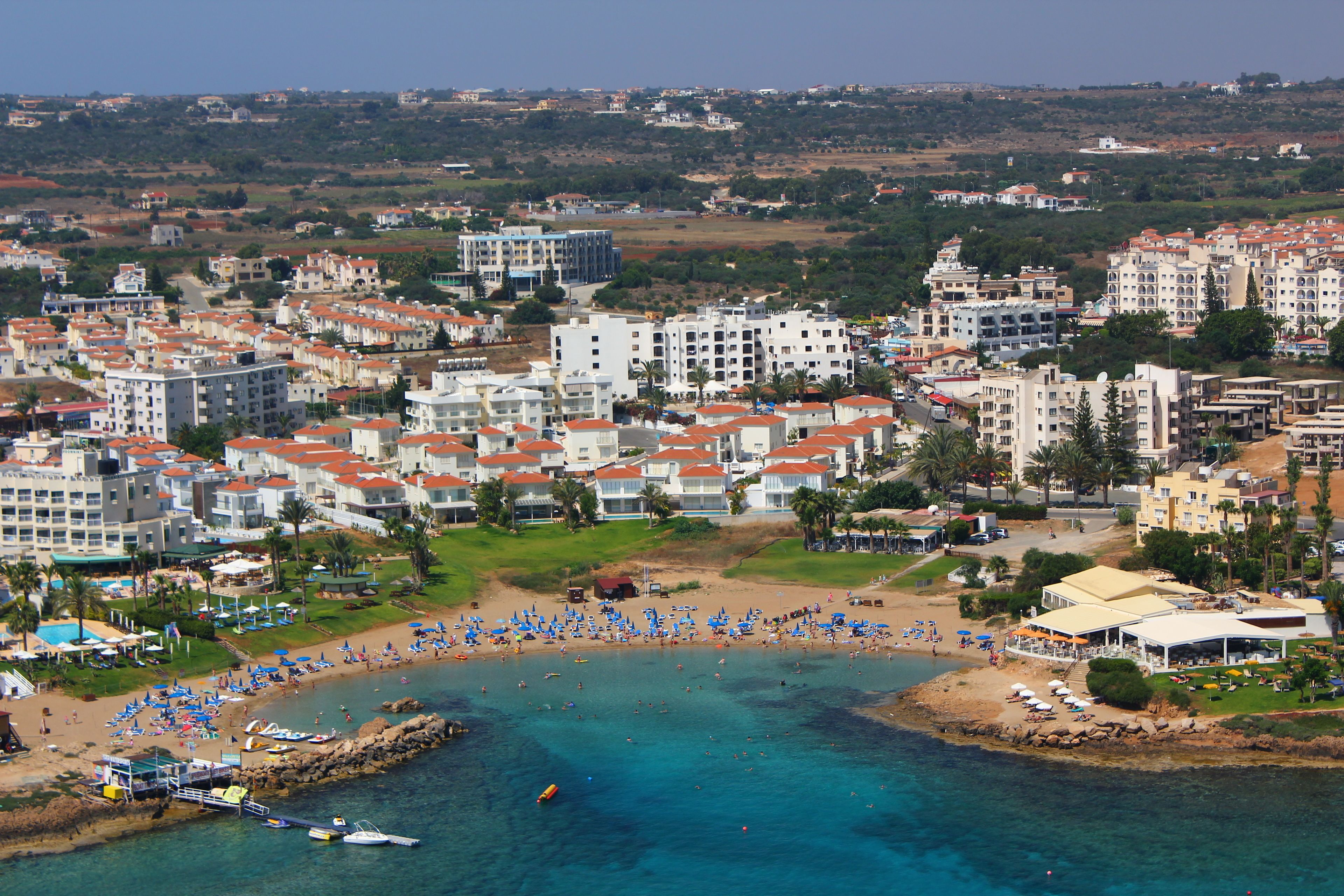 Beach nearby, sun-loungers, beach umbrellas
