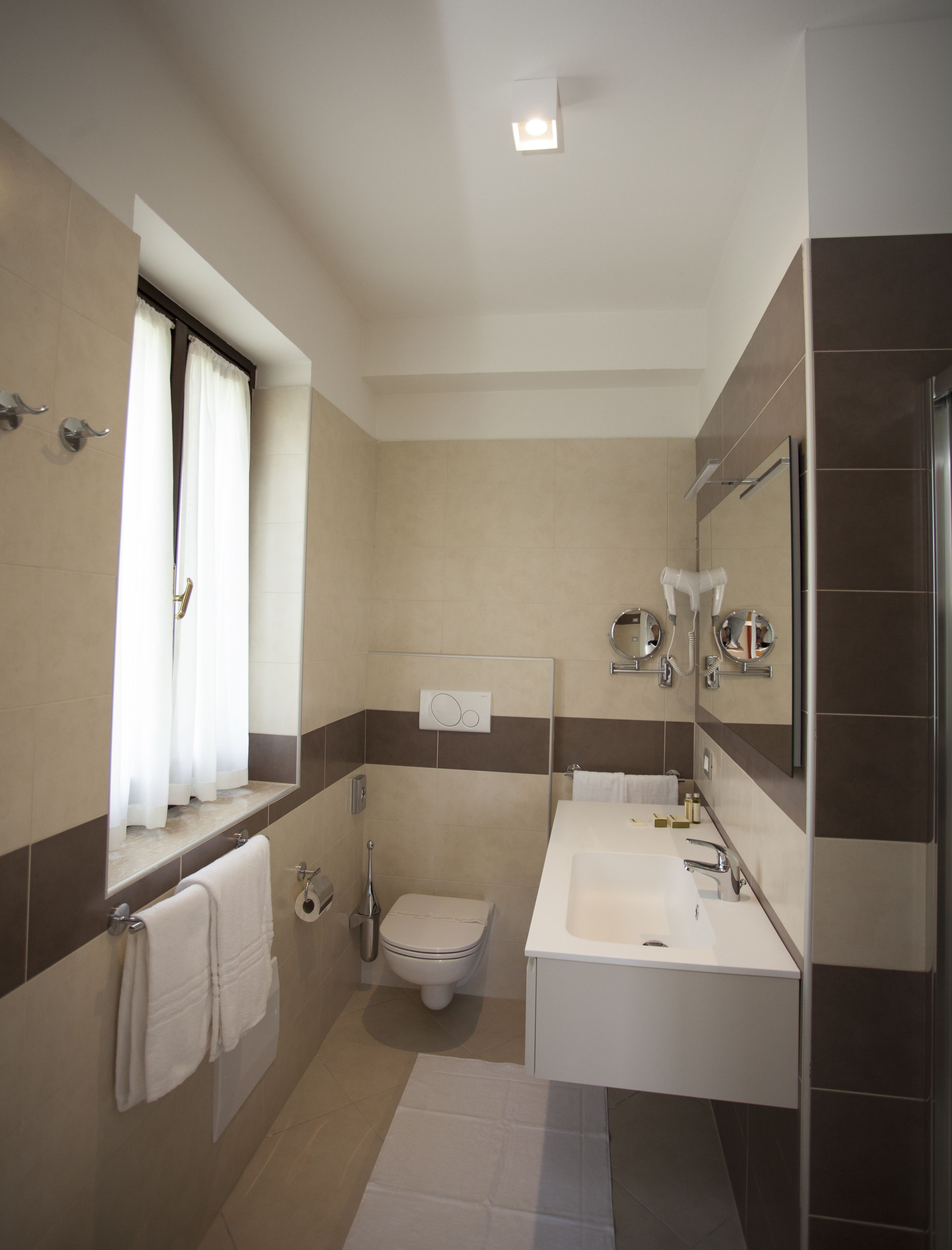 shower, bathrobes, slippers, bidet