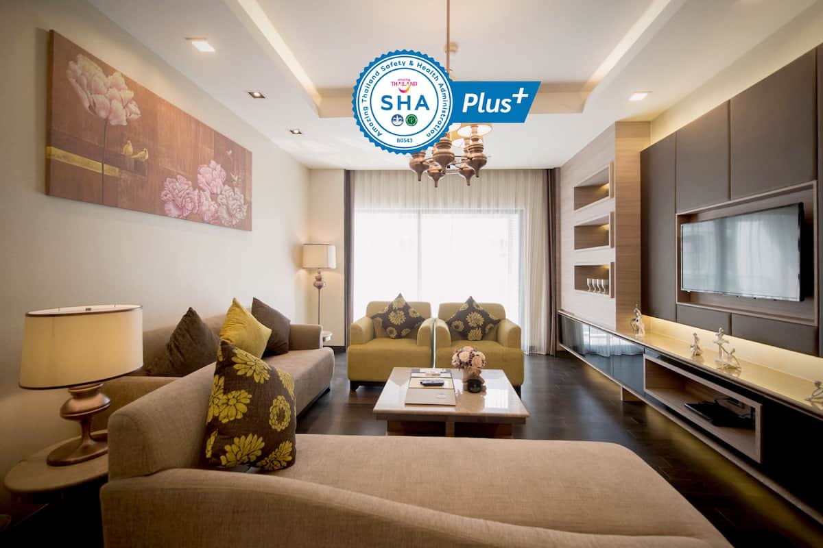 One Bedroom Executive | 1 kamar tidur, seprai premium, brankas, dan setrika/meja setrika