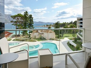 Chambre Deluxe avec lits jumeaux, 2 lits une place, vue mer (Balcony) | Vue depuis le balcon