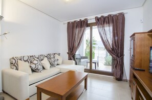 Apartment, 2 Bedrooms, Sea View | Living area | Flat-screen TV - Mar De Pulpi Apartments - Marholidays (Pulpi)