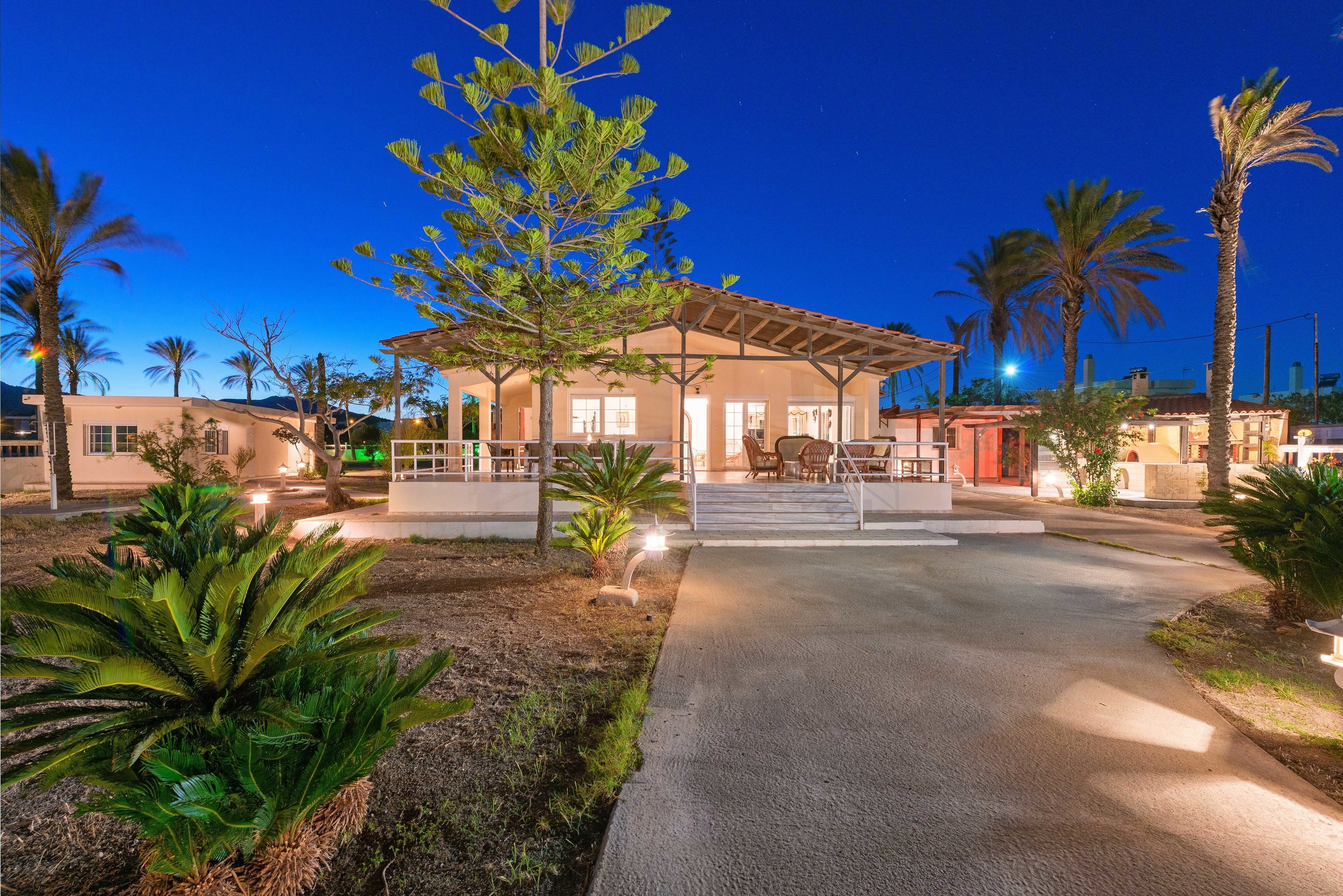 Front of property - evening/night