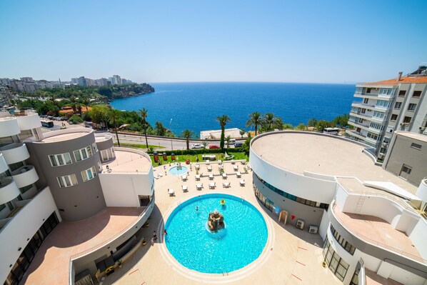 Vue sur la ville depuis l’hébergement