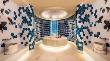 Couples treatment rooms, sauna, steam room, Turkish bath