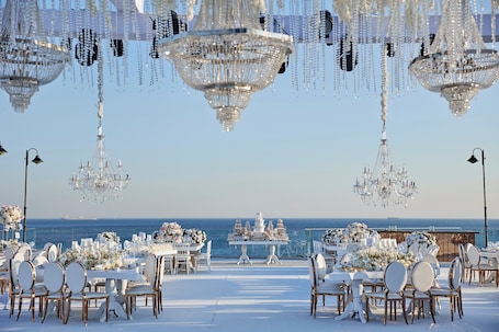 Outdoor wedding area