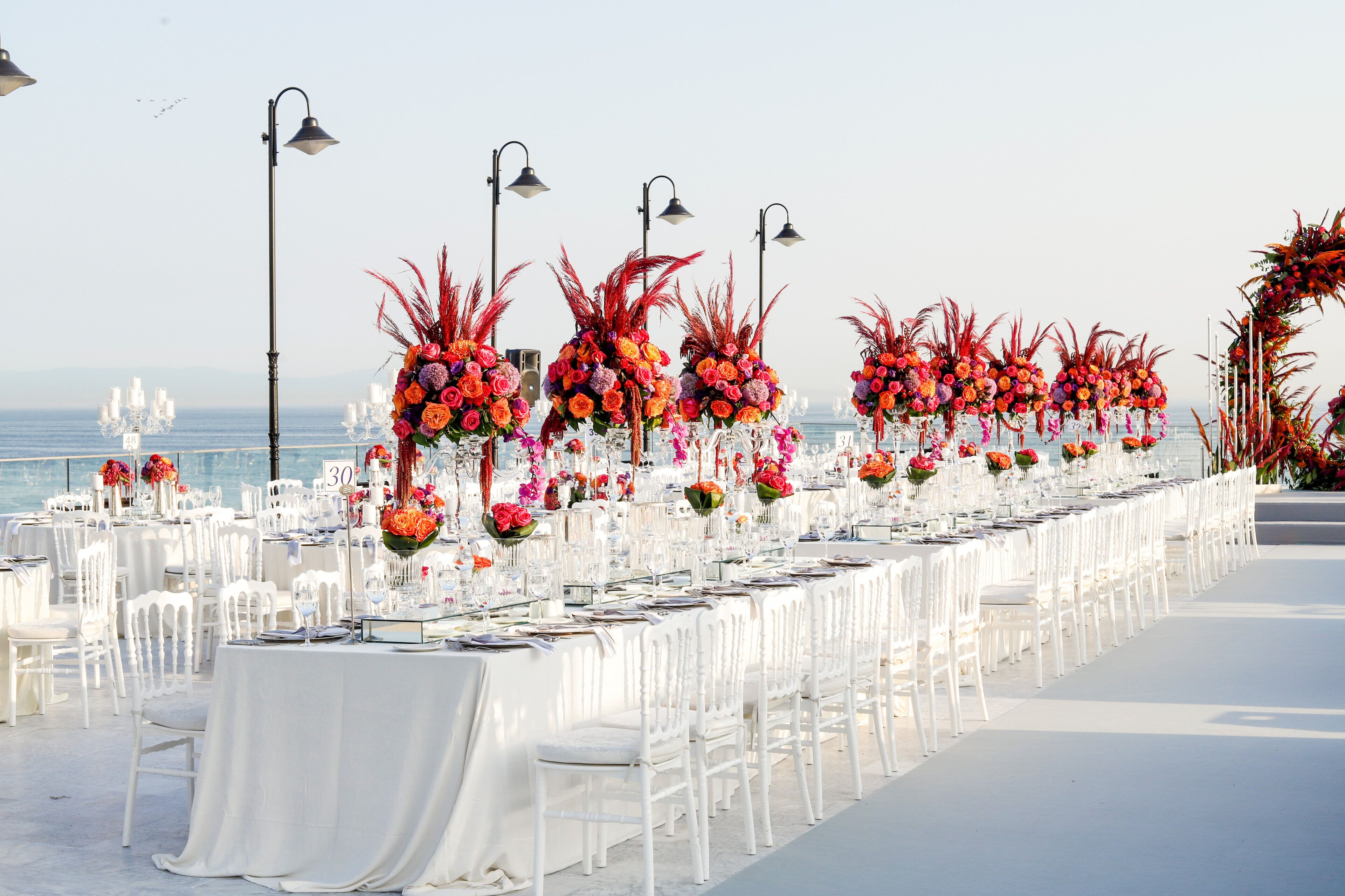 outdoor wedding area