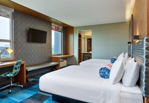 In-room safe, desk, iron/ironing board, free cribs/infant beds