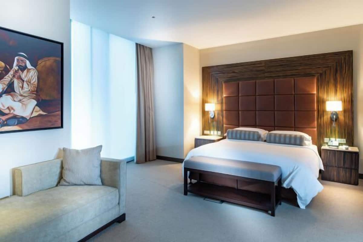In-room safe, desk, laptop workspace, blackout drapes