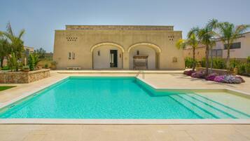 AuĂenpool, Sonnenschirme, LiegestĂŒhle