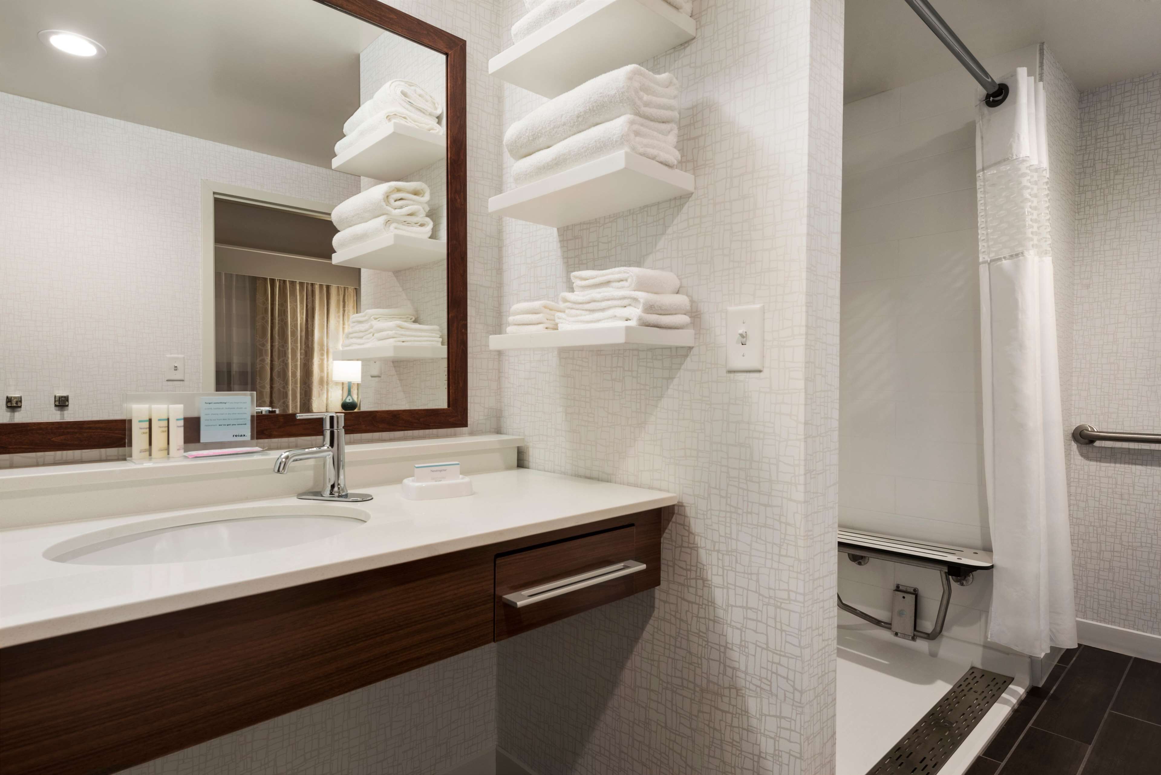 free toiletries, hair dryer, towels, soap