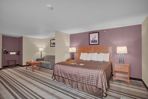 Individually decorated, desk, laptop workspace, blackout curtains