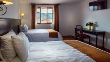 Luxe beddengoed, een kluis op de kamer, individueel gedecoreerd