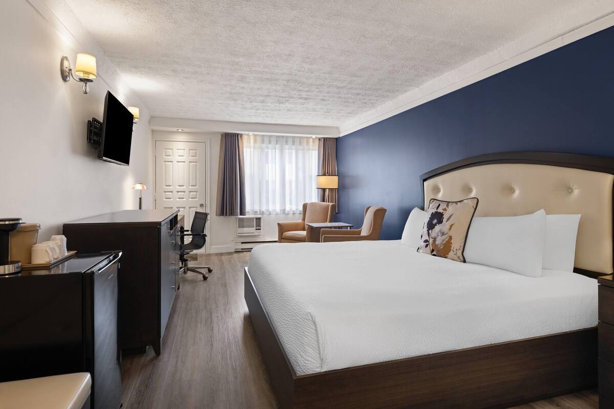 Chambre, 1 très grand lit, non-fumeurs | Bureau, rideaux occultants, fer et planche à repasser