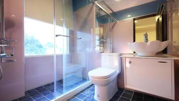 Free toiletries, hair dryer, slippers, towels