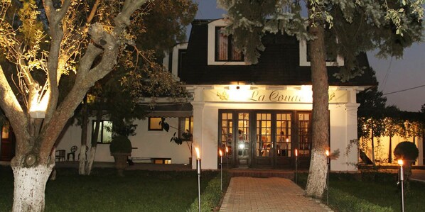 Front of property – evening/night