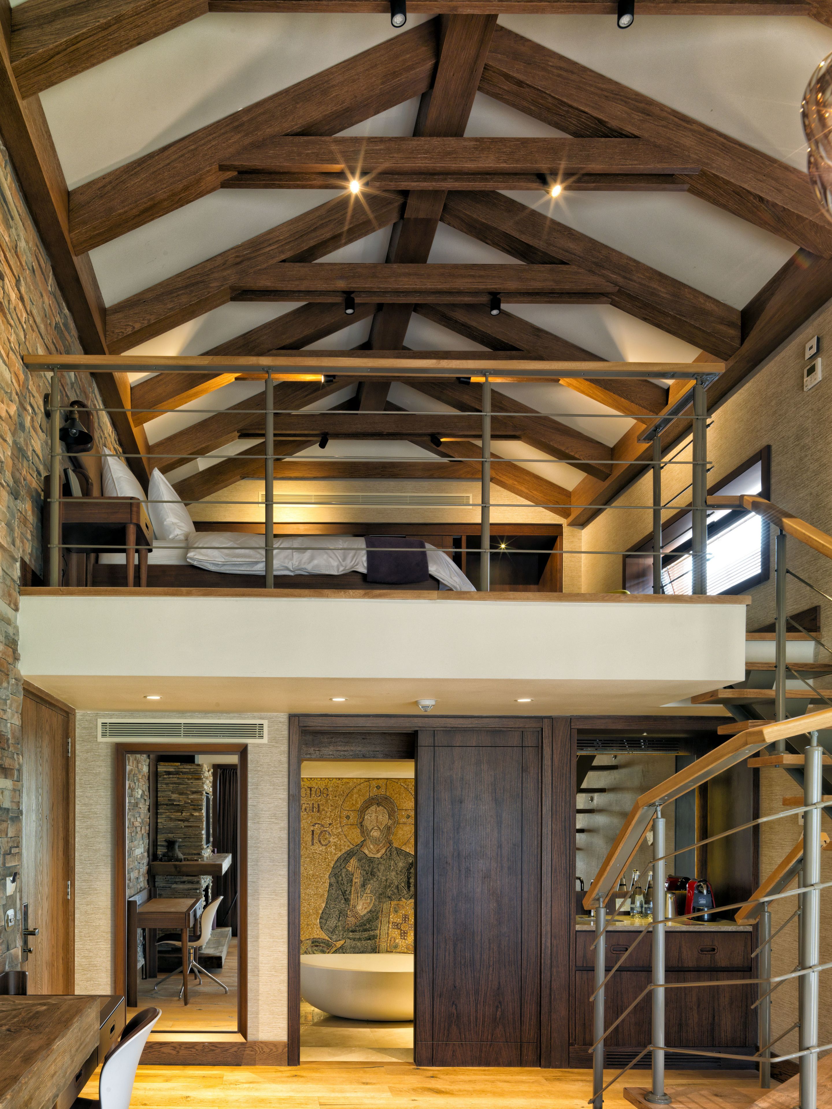 duplex loft suite ( arinnitti ) | egyptian cotton sheets, premium bedding, down duvets, minibar