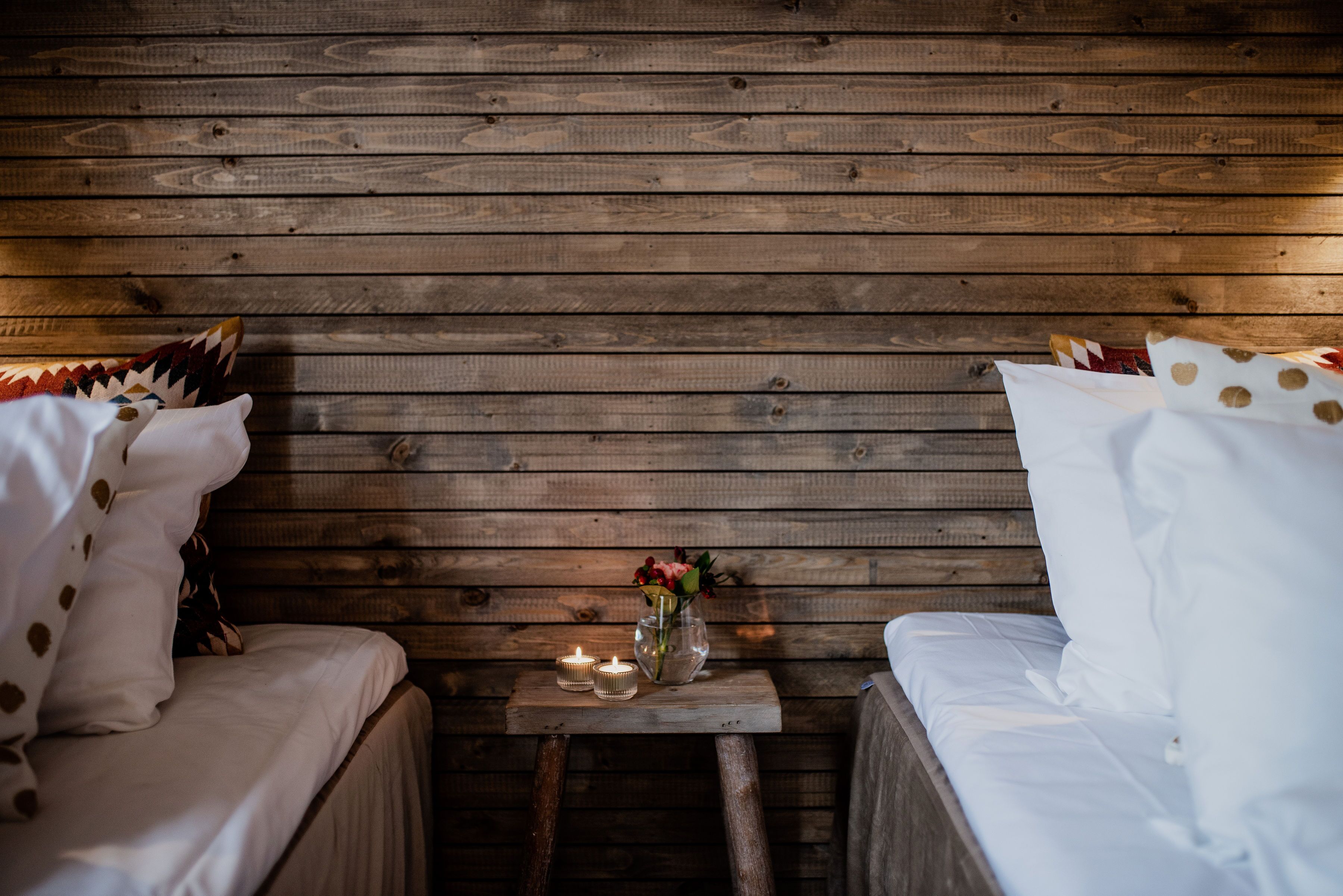 Dobbeltrom, 2 enkeltsenger, fjellutsikt | Wi-fi (inkludert) og sengetøy