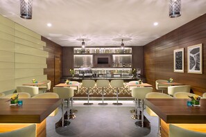 Breakfast, lunch, dinner served; international cuisine 