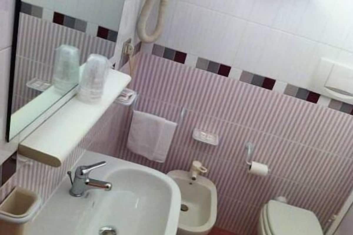 double or twin room, 1 double or 2 single beds | bathroom | shower, free toiletries, hair dryer, slippers