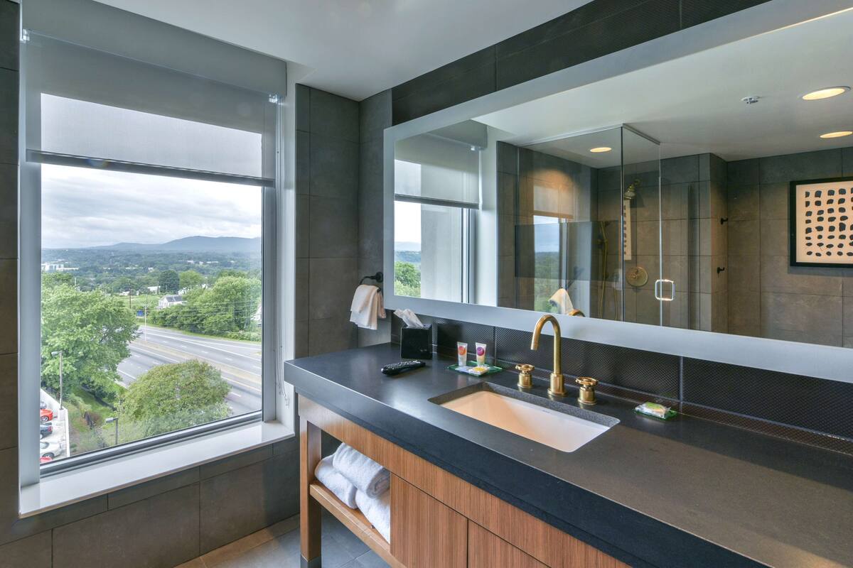 suite, 1 king bed (groom) | bathroom | designer toiletries, hair dryer, towels