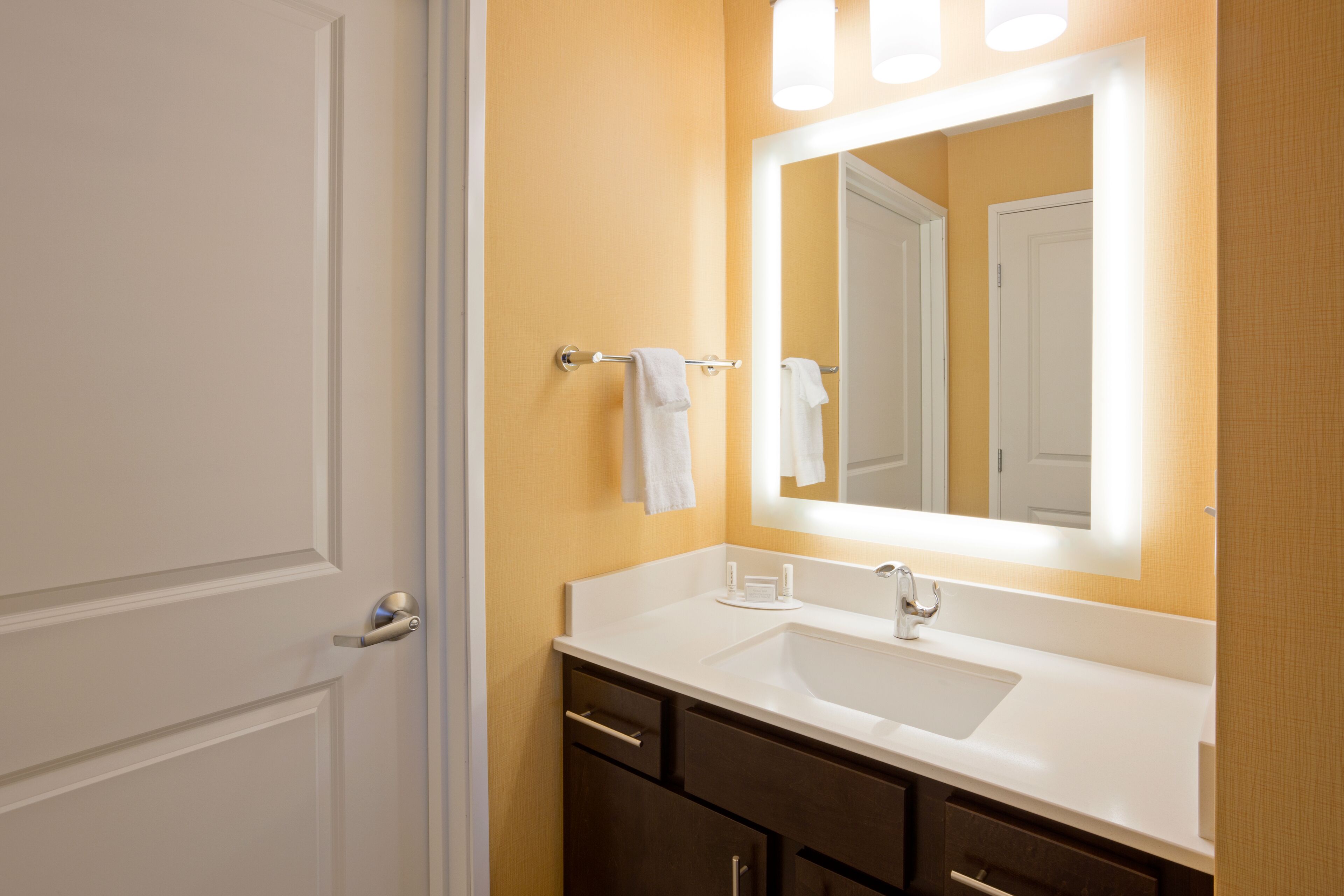 free toiletries, hair dryer, towels