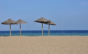 Vlak bij het strand