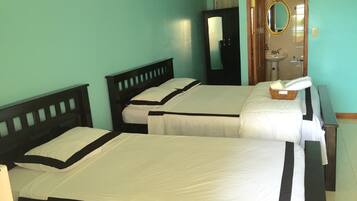 Premium bedding, desk, iron/ironing board, free WiFi