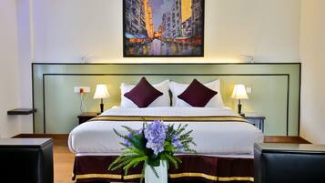 Minibar, in-room safe, desk, blackout curtains