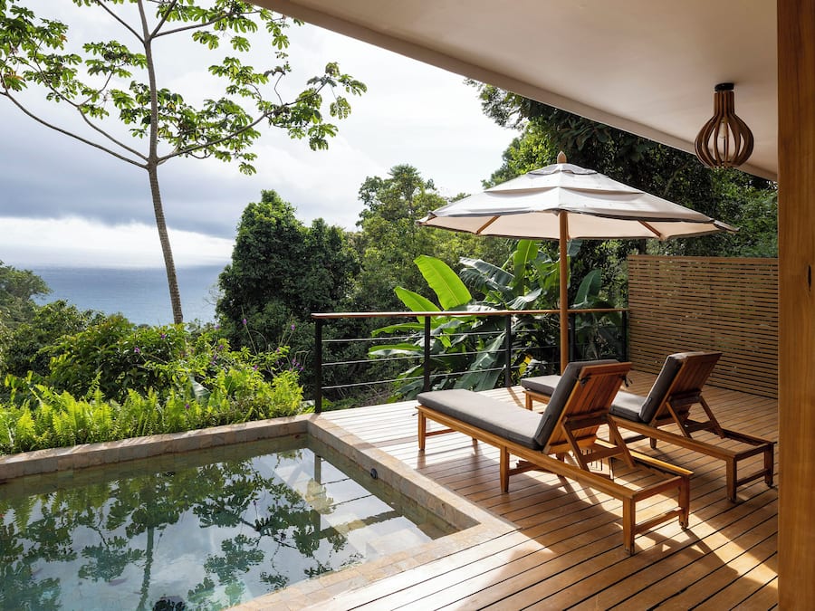 Deluxe Double Villa La Vainilla w/ Plunge Pool | Premium bedding, pillowtop beds, in-room safe, desk