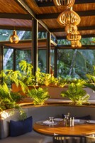 Breakfast, lunch, dinner served; international cuisine, pool views 