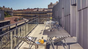 Deluxe-lejlighed | Premium-sengetøj, arbejdsområde til bærbare computere