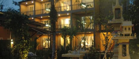 Front of property – evening/night