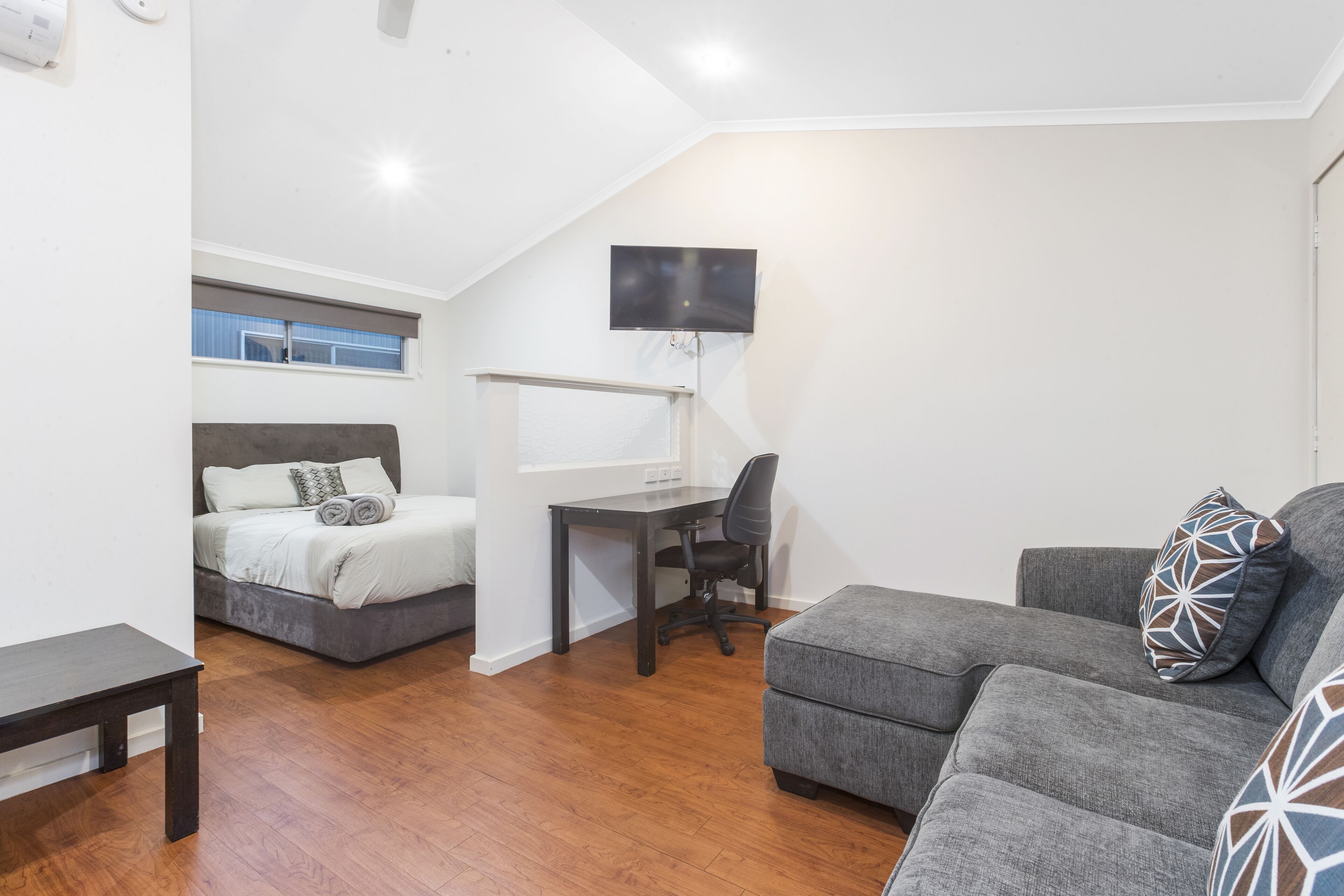 motel room | living area | 42-inch smart tv with cable channels, tv