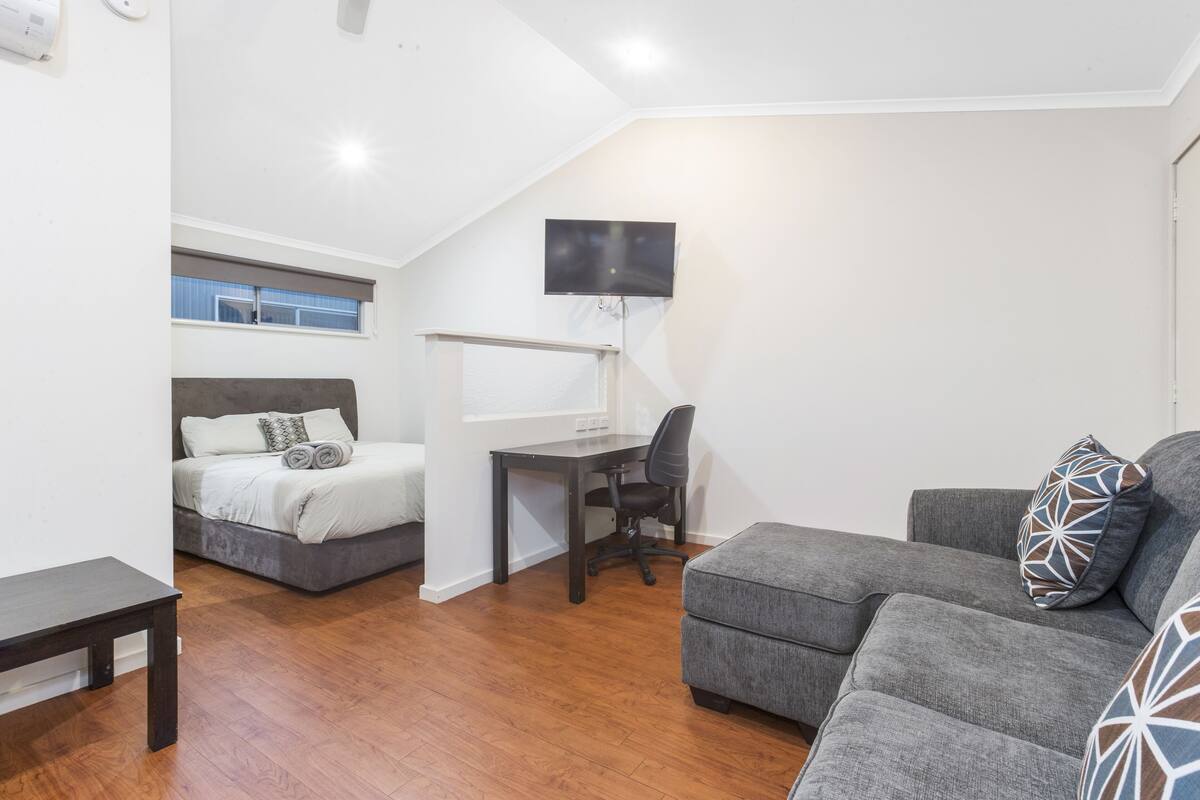 motel room | living area | 42-inch smart tv with cable channels, tv