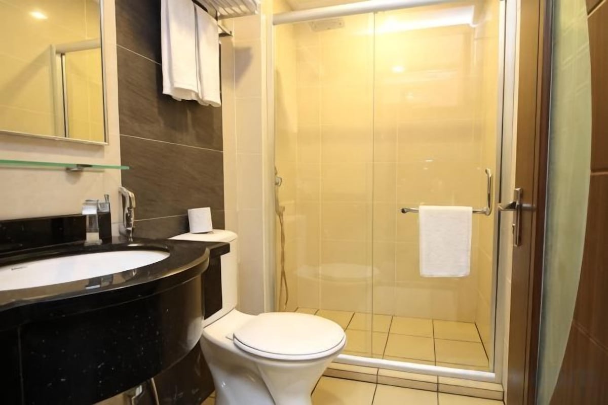 Bathroom | Shower, bidet, towels