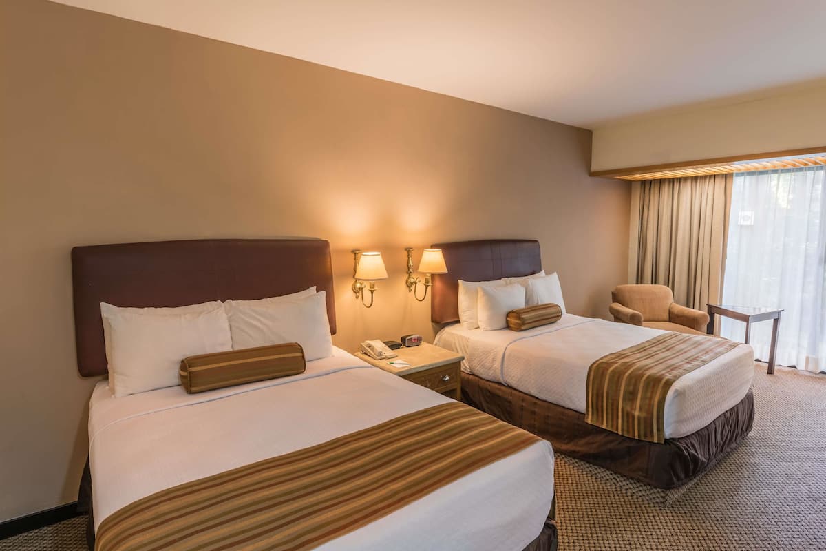 Room, 2 Double Beds, Non Smoking, Club lounge access | In-room safe, desk, iron/ironing board, free WiFi
