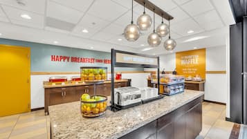 Free daily buffet breakfast