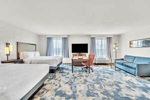 Studio, 2 Queen Beds, Non Smoking, Refrigerator & Microwave (Wet Bar) | Minibar, desk, iron/ironing board, free cribs/infant beds