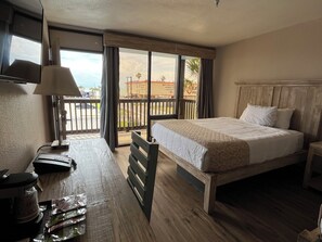 Chambre, 2 grands lits, vue océan