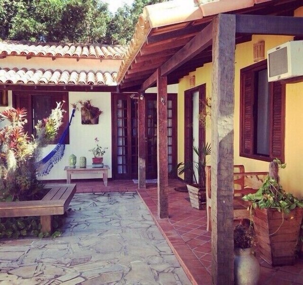 Uitzicht vanuit accommodatie