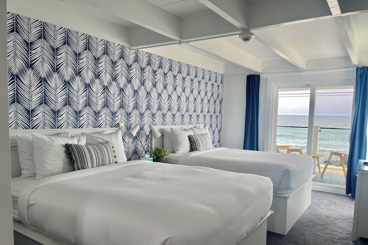 Deluxe Room, 2 Queen Beds, Balcony, Full Unobstructed Ocean View | Premium bedding, individually decorated, individually furnished